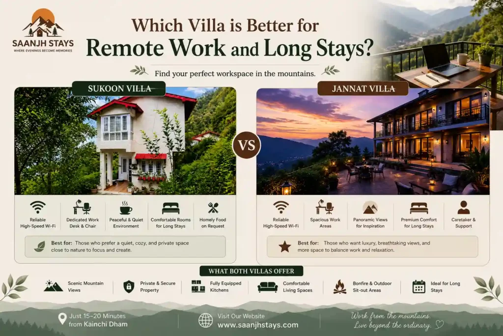Which Villa is Better for Remote Work and Long Stays?