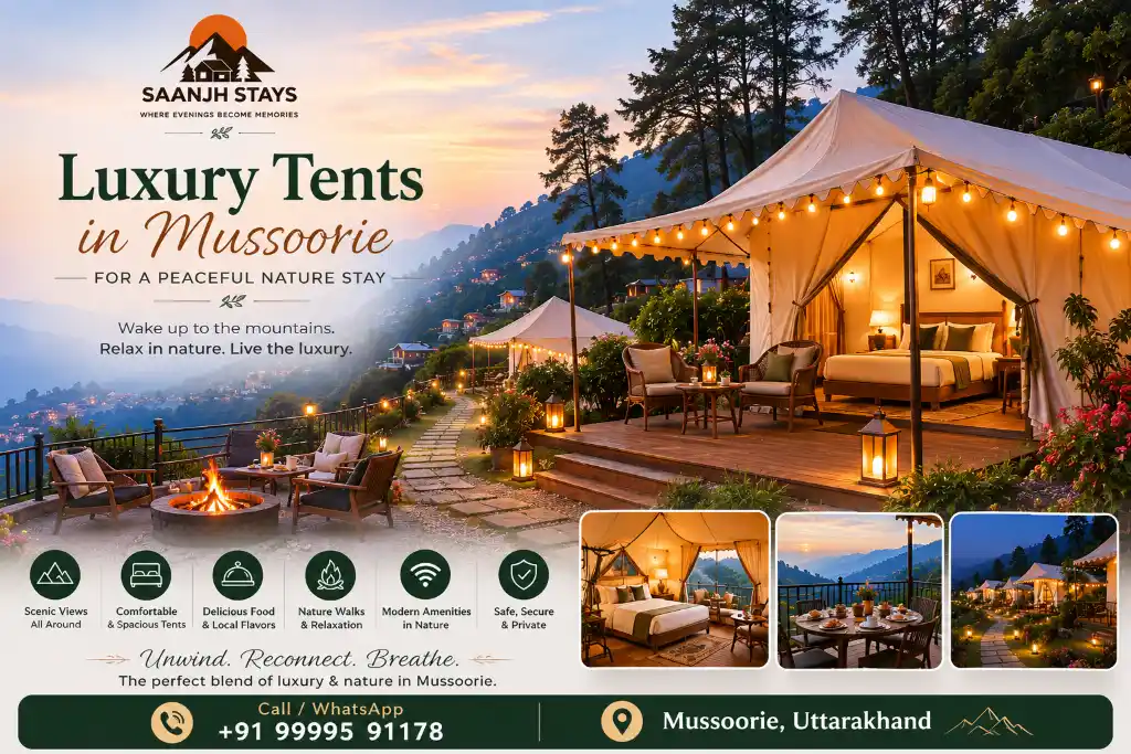 Luxury Tents in Mussoorie for a Peaceful Nature Stay