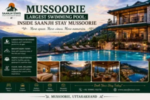 Mussoorie Largest Swimming Pool: Inside Saanjh Stay Mussoorie