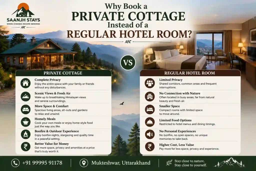Why Book a Private Cottage Instead of a Regular Hotel Room?