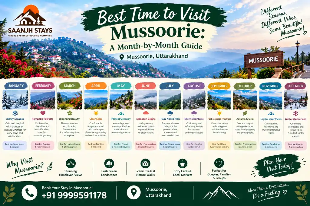 Best Time to Visit Mussoorie: A Month-by-Month Guide
