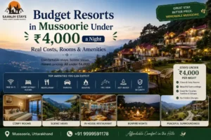 Budget Resorts in Mussoorie Under ₹4,000 a Night: Real Costs, Rooms & Amenities