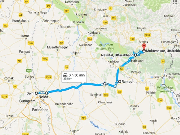 Delhi to Mukteshwar: all options compared