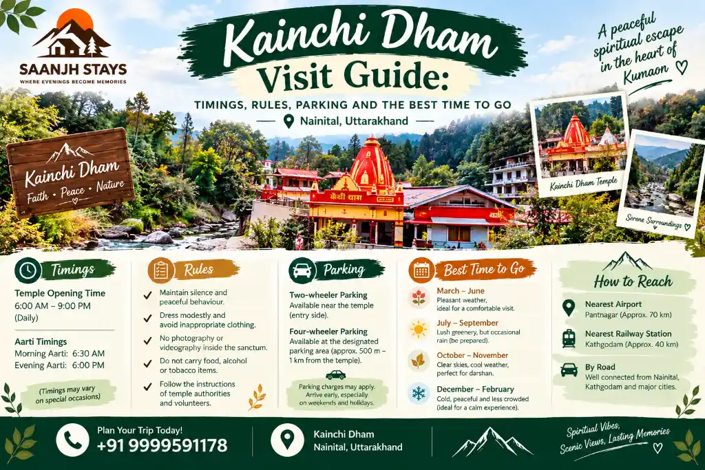 Kainchi Dham Visit Guide: Timings, Rules, Parking and the Best Time to Go