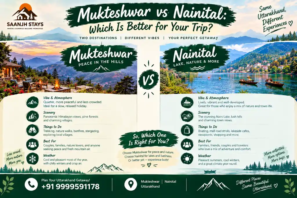 Mukteshwar vs Nainital: Which Is Better for Your Trip?