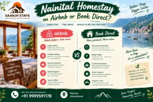 Nainital Homestay on Airbnb or Book Direct? What to Check Before You Pay