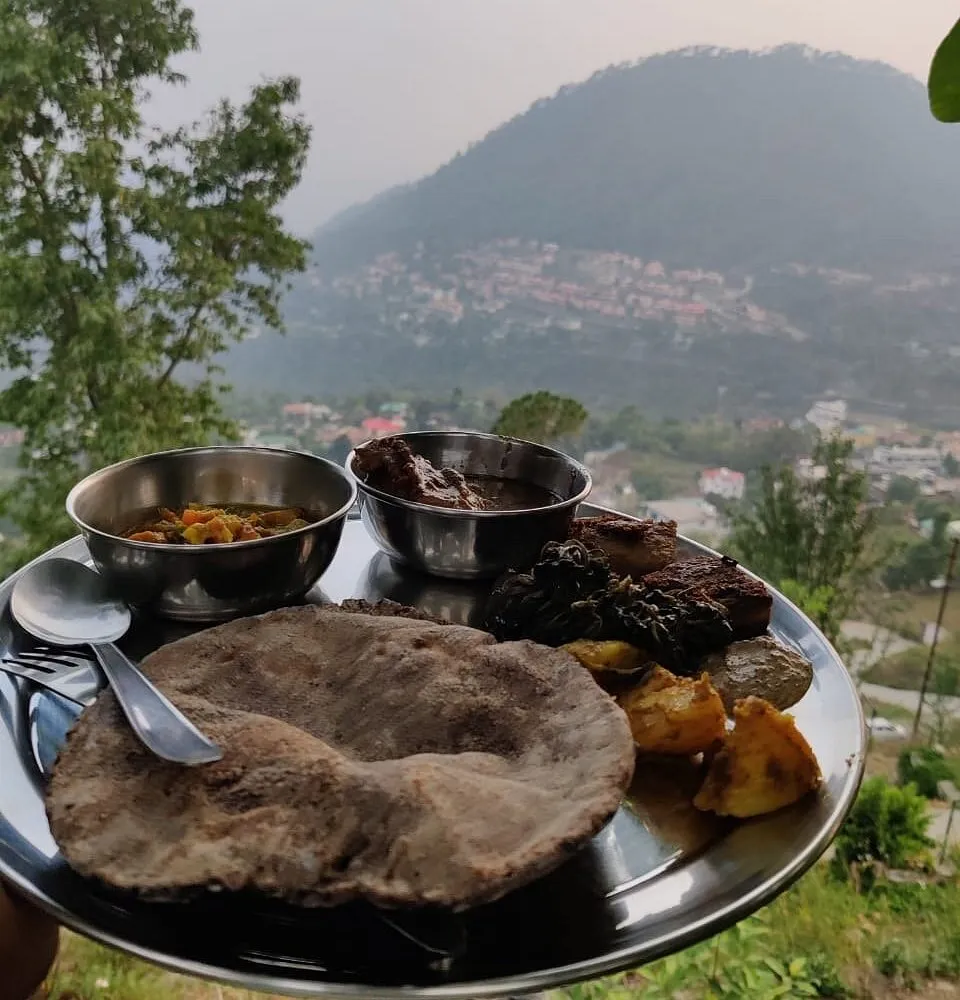 Kumaoni food at Saanjh Stays
