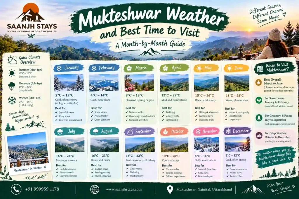 Mukteshwar Weather Best Time to visit