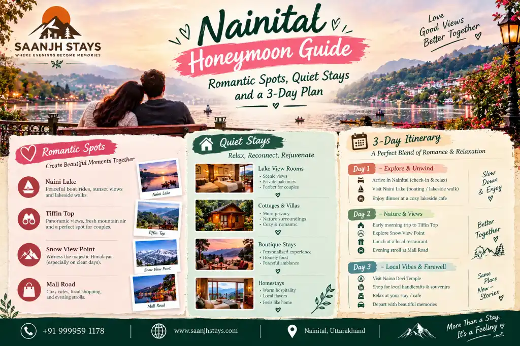 Nainital Honeymoon Guide: Romantic Spots, Quiet Stays and a 3-Day Plan